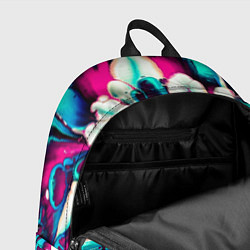 Рюкзак Цветок из краски, цвет: 3D-принт — фото 2