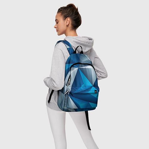 Рюкзак Авангардная пирамидальная композиция / 3D-принт – фото 6