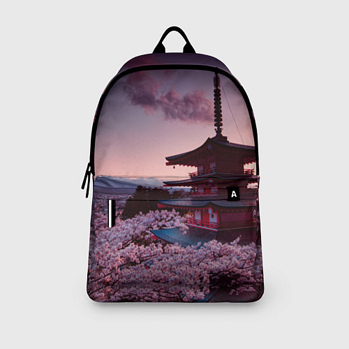 Рюкзак Цветение сакуры в Японии / 3D-принт – фото 3