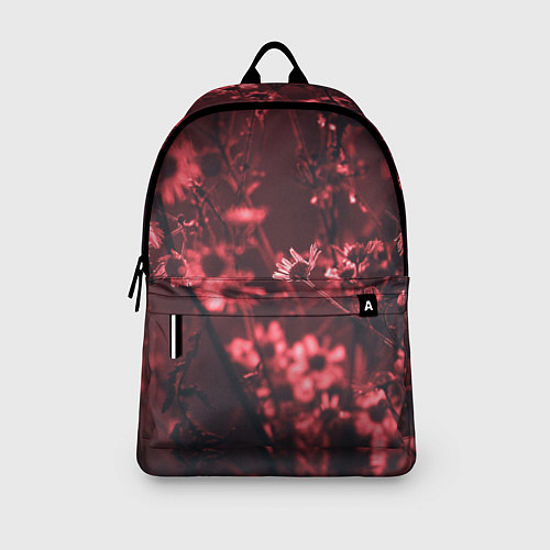 Рюкзак Цветы на закате / 3D-принт – фото 3