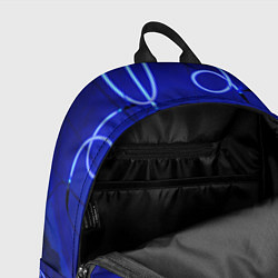 Рюкзак Неоновые закрученные фонари - Синий, цвет: 3D-принт — фото 2