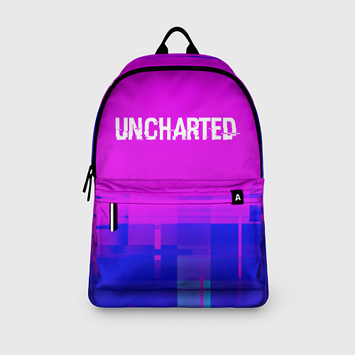 Рюкзак Uncharted Glitch Text Effect / 3D-принт – фото 3