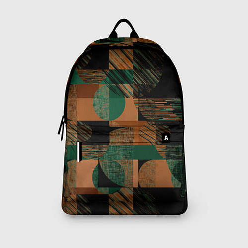 Рюкзак Текстурированный абстрактный, геометрический принт / 3D-принт – фото 3