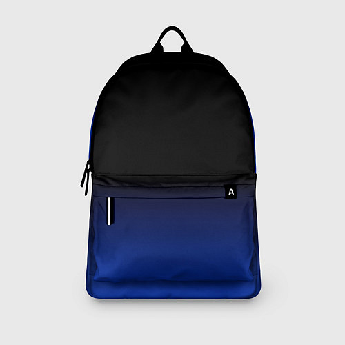 Рюкзак Черный с синим градиент / 3D-принт – фото 3