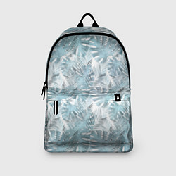Рюкзак Голубые листья пальмы на белом, цвет: 3D-принт — фото 2