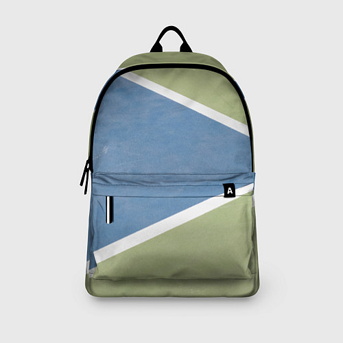 Рюкзак Абстрактная геометрическая компиляция - Зелёный / 3D-принт – фото 3
