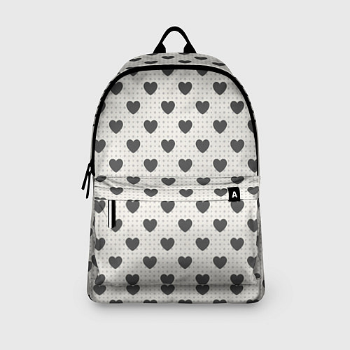Рюкзак Темные сердечки / 3D-принт – фото 3