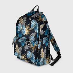 Рюкзак Свет неоновых листьев, цвет: 3D-принт