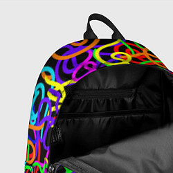 Рюкзак Неоновый беспорядок, цвет: 3D-принт — фото 2