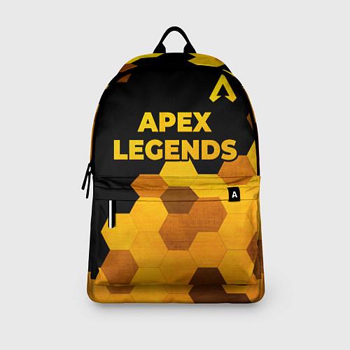 Рюкзак Apex Legends - gold gradient: символ сверху / 3D-принт – фото 3