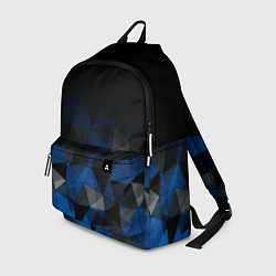 Рюкзак Черно-синий геометрический