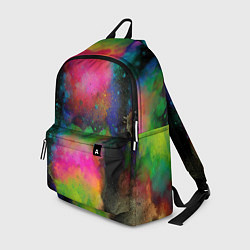 Рюкзак Разноцветные брызги кляксы, цвет: 3D-принт