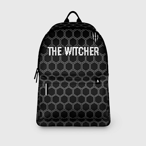 Рюкзак The Witcher glitch на темном фоне: символ сверху / 3D-принт – фото 3