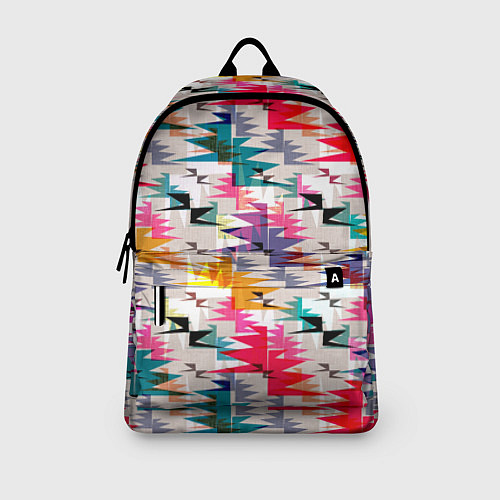 Рюкзак Многоцветный абстрактный геометрический / 3D-принт – фото 3