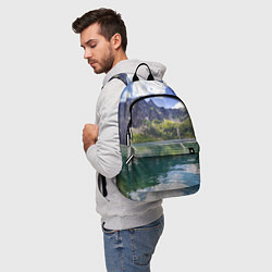 Рюкзак Прозрачное горное озеро, цвет: 3D-принт — фото 2