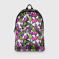 Рюкзак Абстрактный розово -оливковый узор, цвет: 3D-принт — фото 2