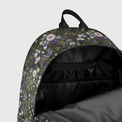 Рюкзак Цветочки хаки, мелкий рисунок, цвет: 3D-принт — фото 2