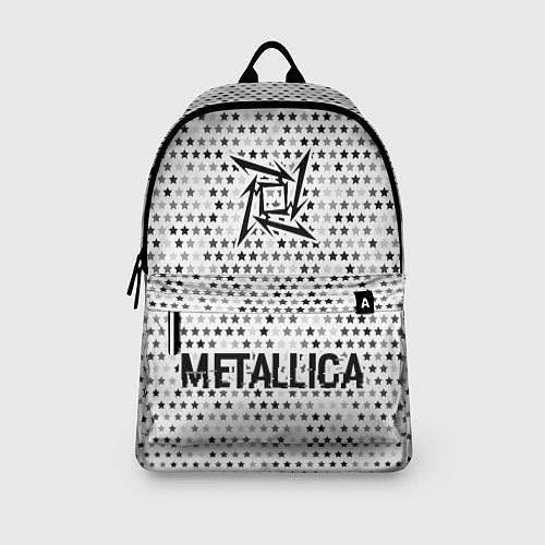 Рюкзак Metallica glitch на светлом фоне: символ сверху на / 3D-принт – фото 3
