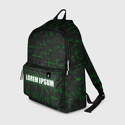 Рюкзак Lorem Ipsum - зелёный лабиринт, цвет: 3D-принт