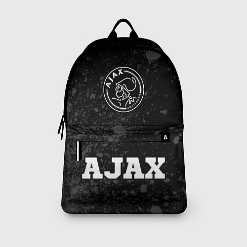 Рюкзак Ajax sport на темном фоне: символ, надпись / 3D-принт – фото 3