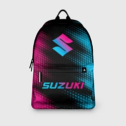Рюкзак Suzuki - neon gradient: символ сверху надпись сниз, цвет: 3D-принт — фото 2