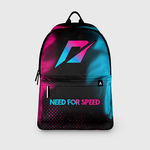 Рюкзак Need for Speed - neon gradient: символ сверху надп / 3D-принт – фото 3