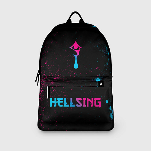 Рюкзак Hellsing - neon gradient: символ, надпись / 3D-принт – фото 3