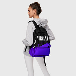 Рюкзак Nirvana purple grunge, цвет: 3D-принт — фото 2