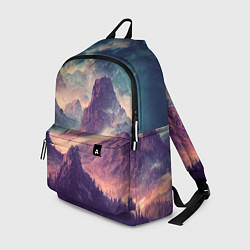Рюкзак В горах Вечерний пейзаж, цвет: 3D-принт