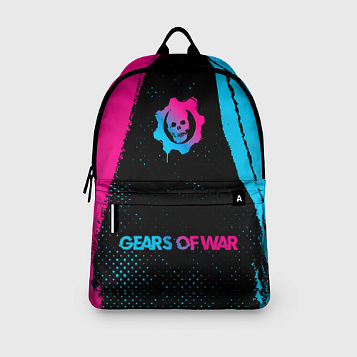 Рюкзак Gears of War - neon gradient: символ, надпись / 3D-принт – фото 3