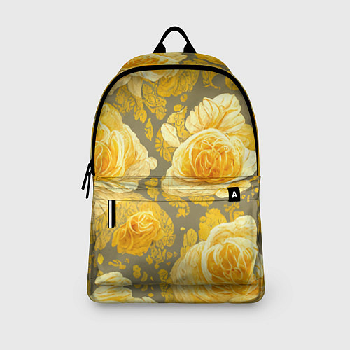 Рюкзак Яркие желтые бутоны / 3D-принт – фото 3