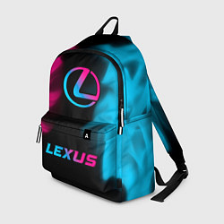 Рюкзак Lexus - neon gradient: символ, надпись, цвет: 3D-принт