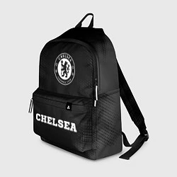Рюкзак Chelsea sport на темном фоне: символ, надпись, цвет: 3D-принт