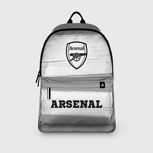 Рюкзак Arsenal sport на светлом фоне: символ, надпись / 3D-принт – фото 3