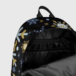 Рюкзак Новый год мишка и зайчик играют в хоккей, цвет: 3D-принт — фото 2