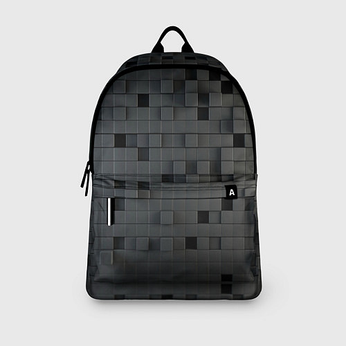 Рюкзак Пиксельный объёмный паттерн / 3D-принт – фото 3