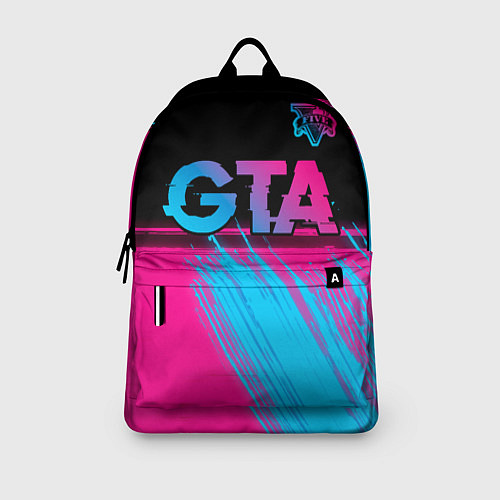 Рюкзак GTA - neon gradient: символ сверху / 3D-принт – фото 3