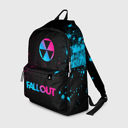Рюкзак Fallout - neon gradient: символ, надпись, цвет: 3D-принт