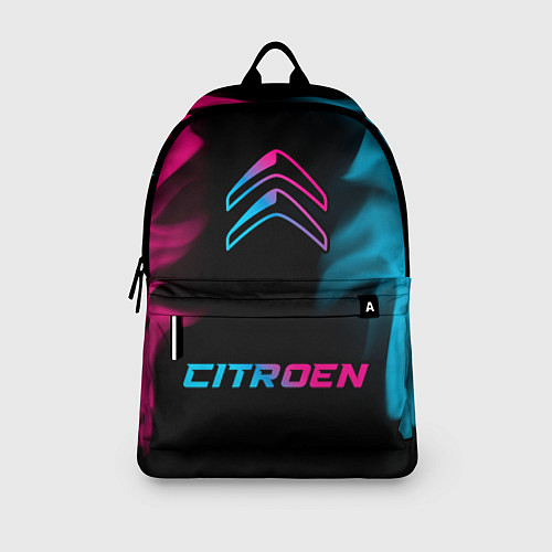 Рюкзак Citroen - neon gradient: символ, надпись / 3D-принт – фото 3