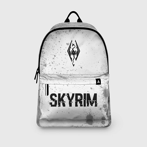 Рюкзак Skyrim glitch на светлом фоне: символ, надпись / 3D-принт – фото 3