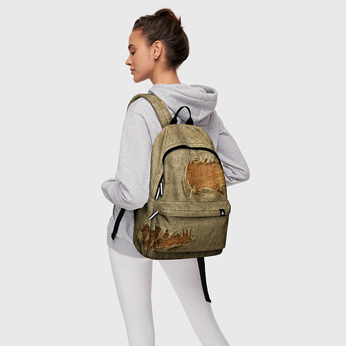 Рюкзак Старая рваная мешковина - авангард / 3D-принт – фото 6