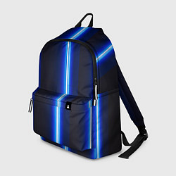 Рюкзак Неоновое синее свечение, цвет: 3D-принт