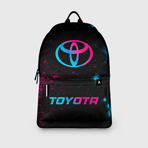 Рюкзак Toyota - neon gradient: символ, надпись / 3D-принт – фото 3