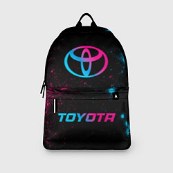 Рюкзак Toyota - neon gradient: символ, надпись, цвет: 3D-принт — фото 2