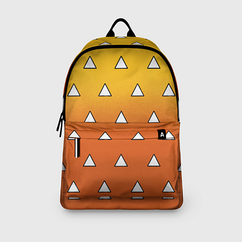 Рюкзак Оранжевое кимоно с треугольниками - Зеницу клинок / 3D-принт – фото 3