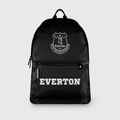 Рюкзак Everton sport на темном фоне: символ, надпись / 3D-принт – фото 3
