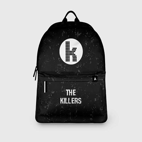 Рюкзак The Killers glitch на темном фоне: символ, надпись / 3D-принт – фото 3