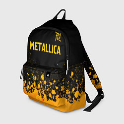 Рюкзак Metallica - gold gradient: символ сверху, цвет: 3D-принт