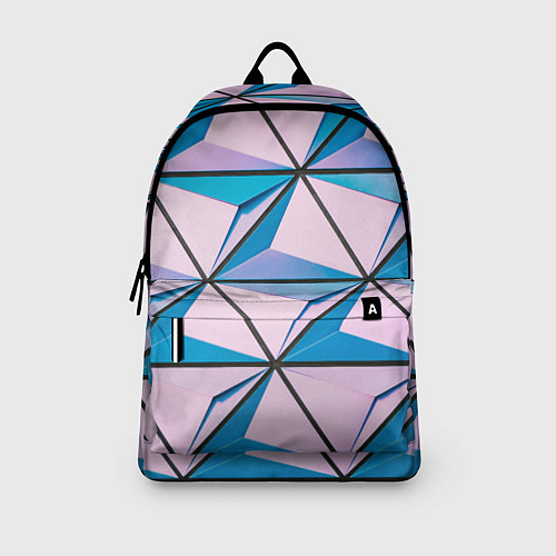 Рюкзак Абстрактные геометрические панели / 3D-принт – фото 3