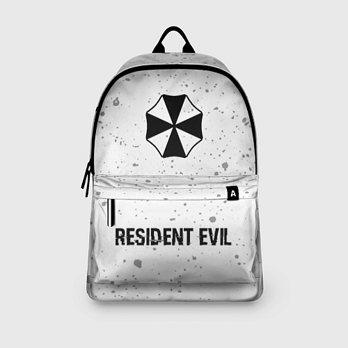 Рюкзак Resident Evil glitch на светлом фоне: символ, надп / 3D-принт – фото 3